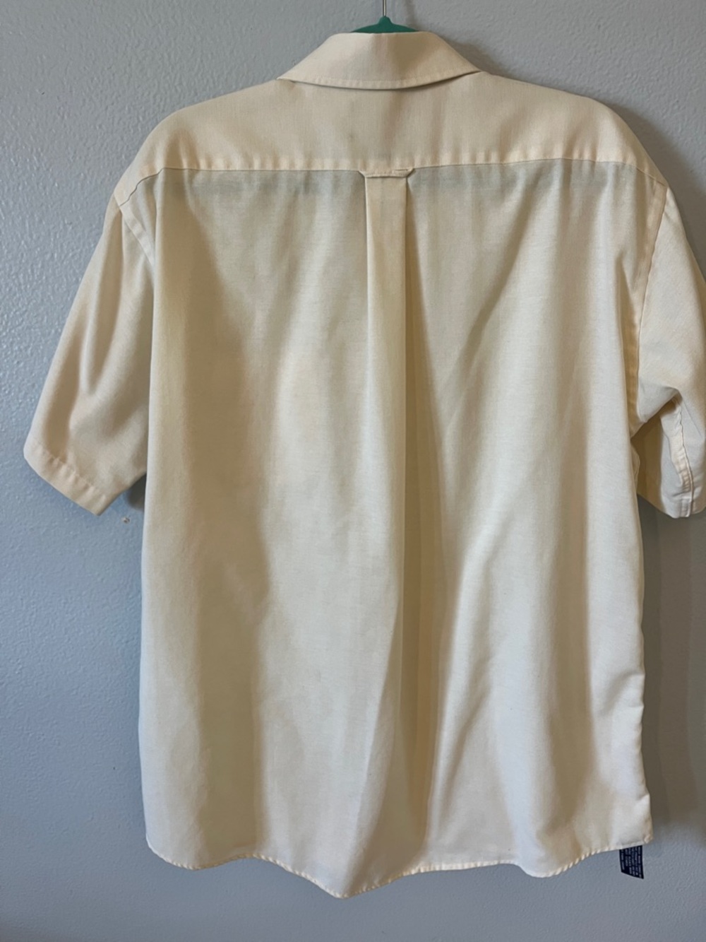 Stafford Short-Sleeve Button-Down Shirt - Cream - Picture 10 of 11
